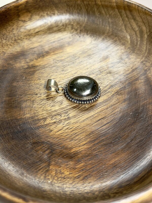 Pyrite Round Pendant