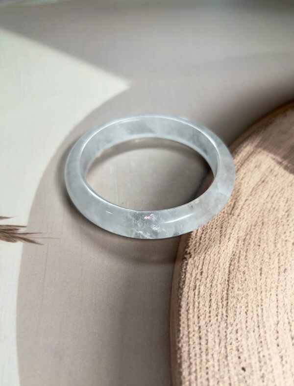 IMG_4430 Exclusive Full Clear Quartz Bangle - 6 CM