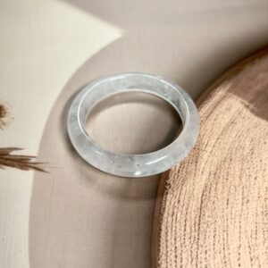 Exclusive Full Clear Quartz Bangle - 5.4 CM