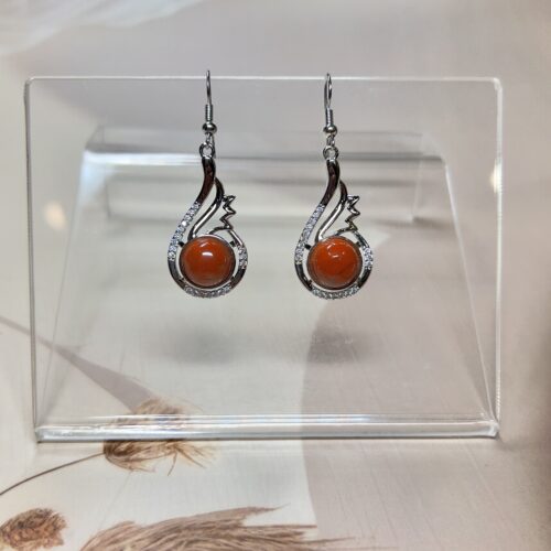 IMG_4475 Red Jasper Drop Earrings (Pair)