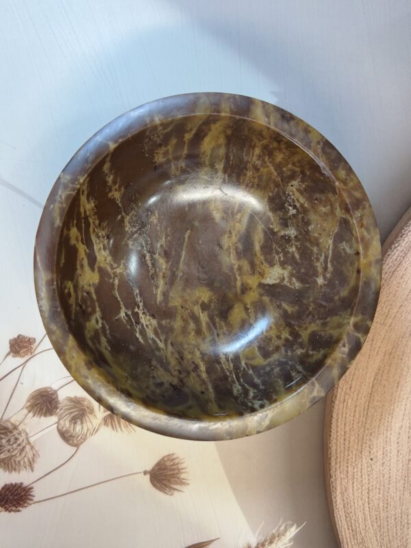 IMG_4478 Brown Soapstone Smudging Bowl