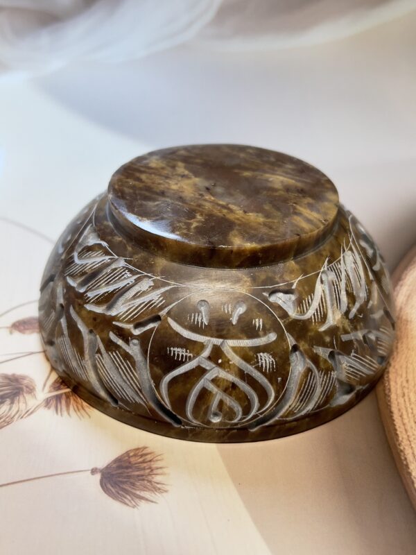 IMG_4479 Brown Soapstone Smudging Bowl