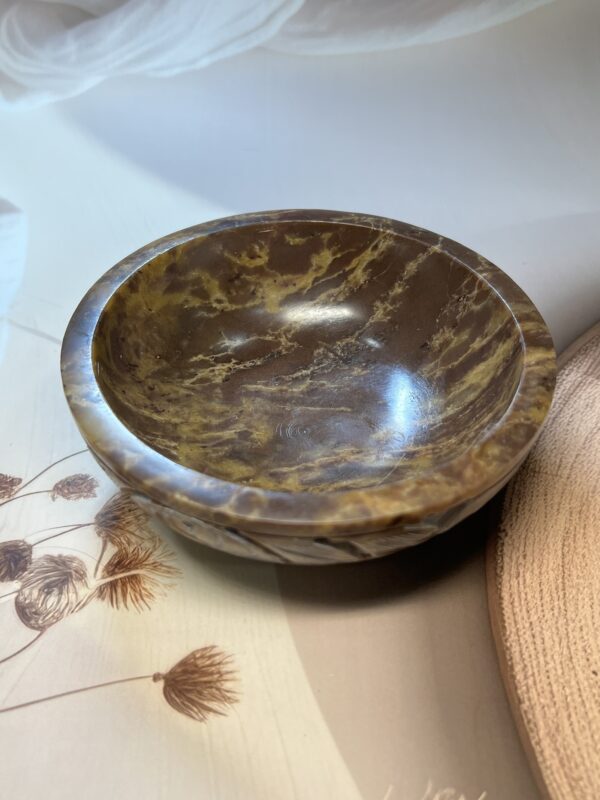 IMG_4481 Brown Soapstone Smudging Bowl