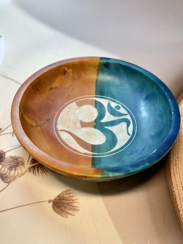 Dual-Tone Soapstone Smudging Bowl