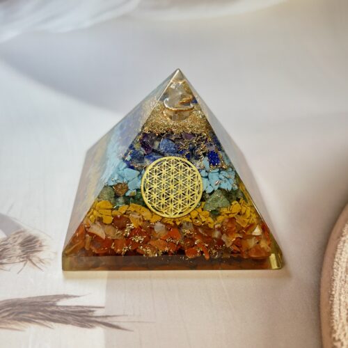 7 Chakra Orgone Pyramid