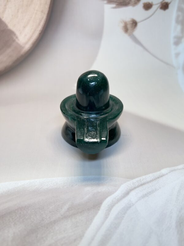 Green Jade Jaladhari Shivling
