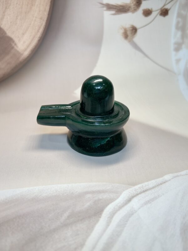 Green Jade Jaladhari Shivling