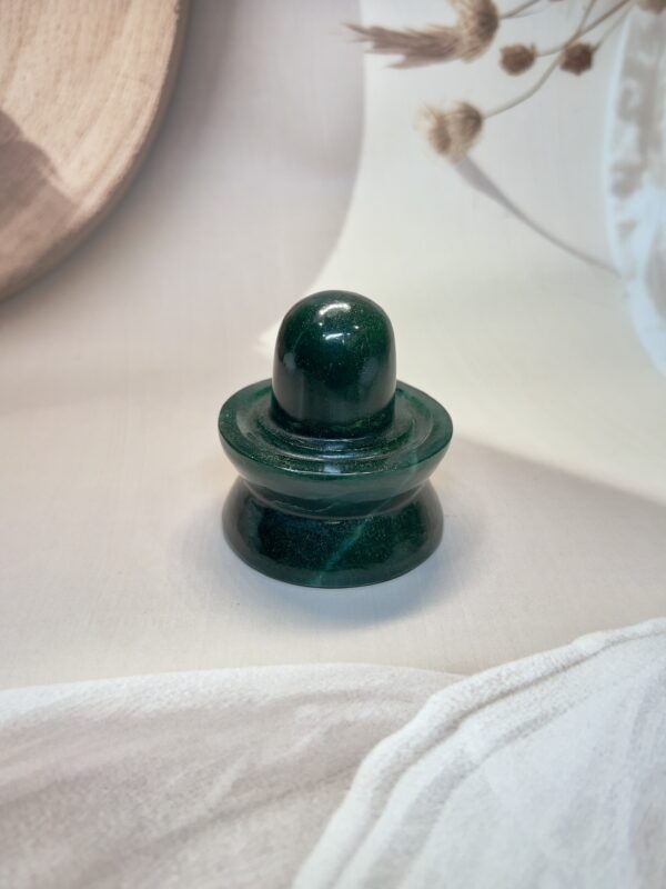 Green Jade Jaladhari Shivling