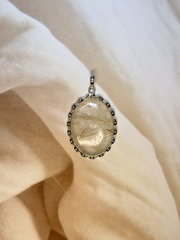 Golden Rutilated Quartz Pendant