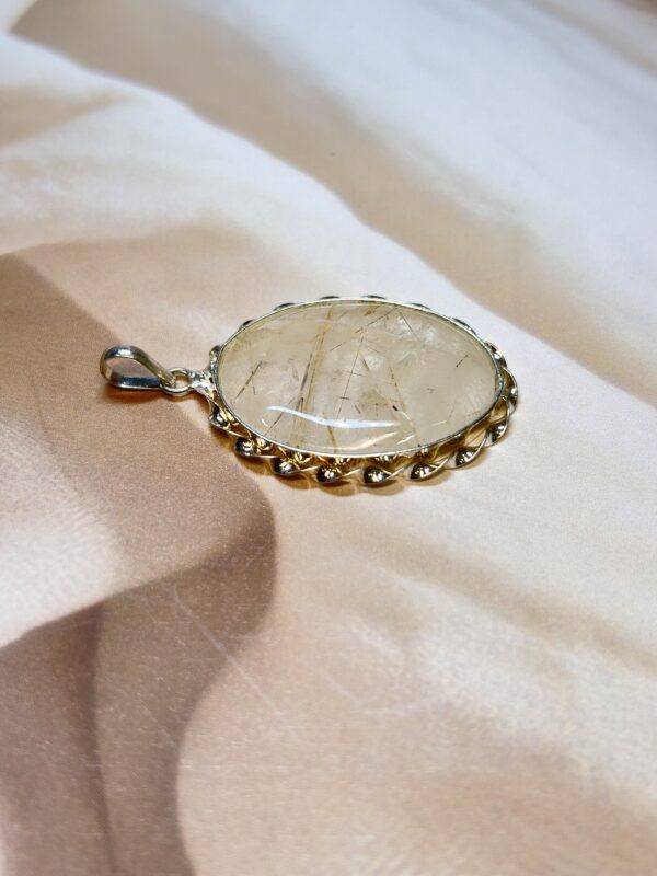 Golden Rutilated Quartz Pendant