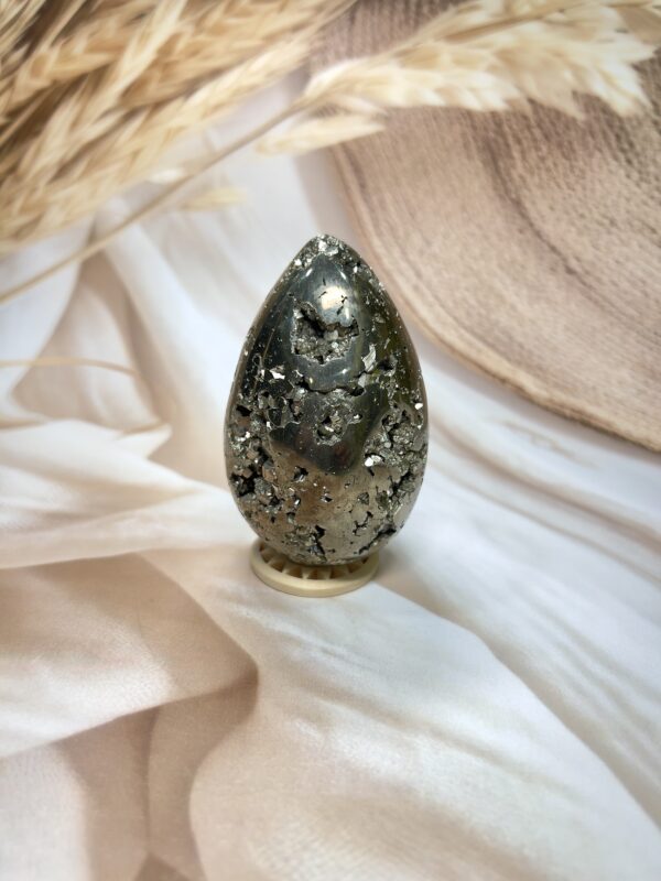 Peru Pyrite Egg 432 GM | Natural Collector's Specimen