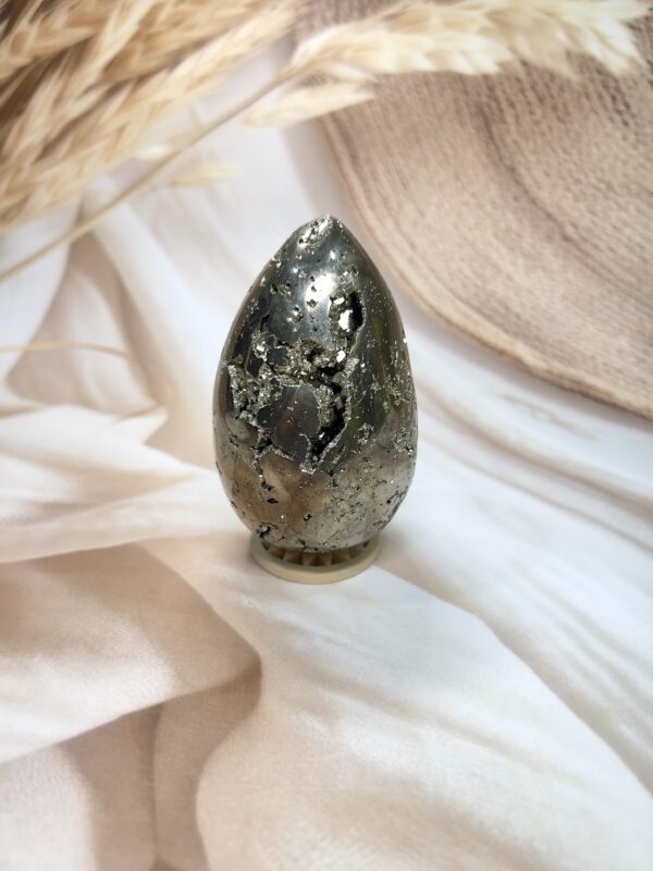 Peru Pyrite Egg 432 GM | Natural Collector's Specimen