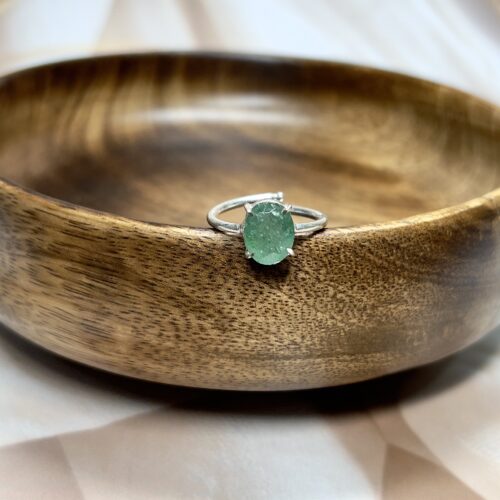 Green Strawberry Quartz Ring