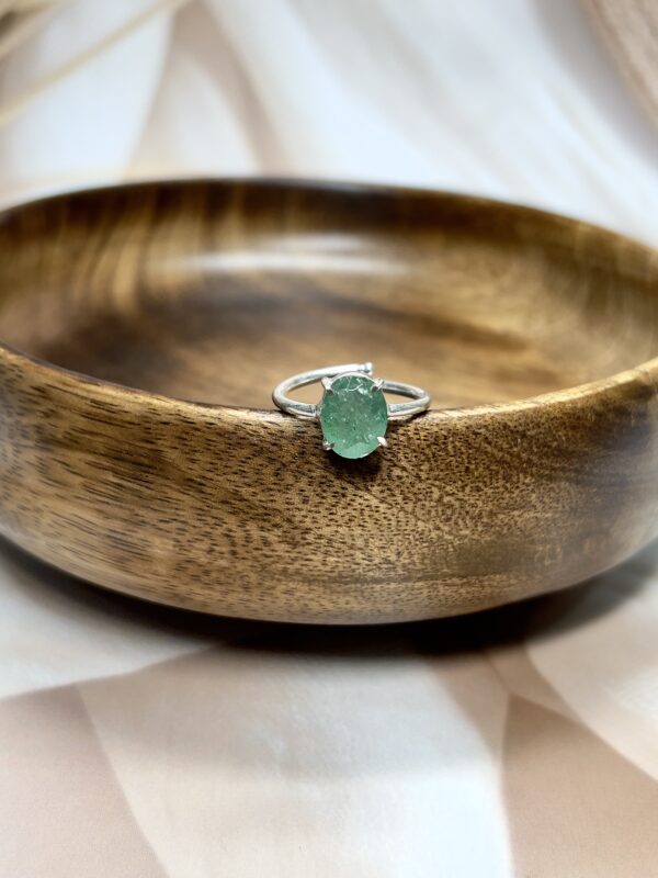 Green Strawberry Quartz Ring