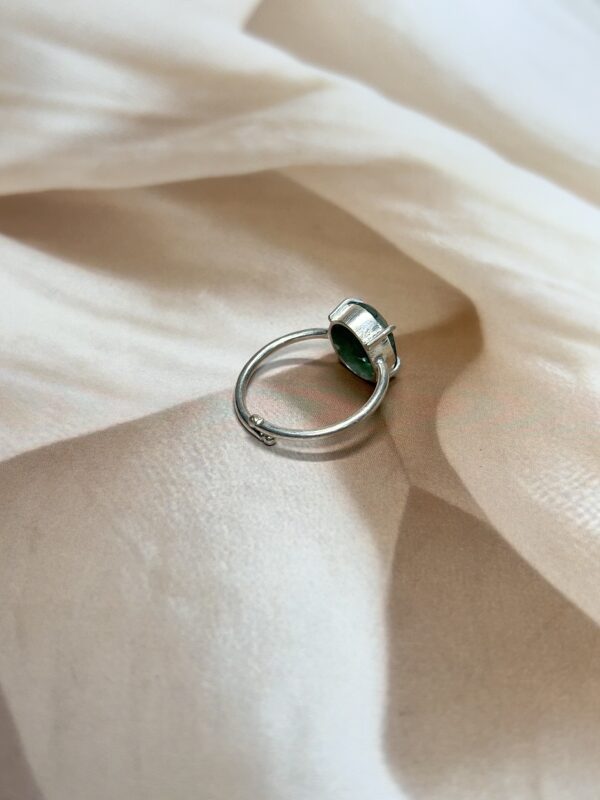 Green Strawberry Quartz Ring