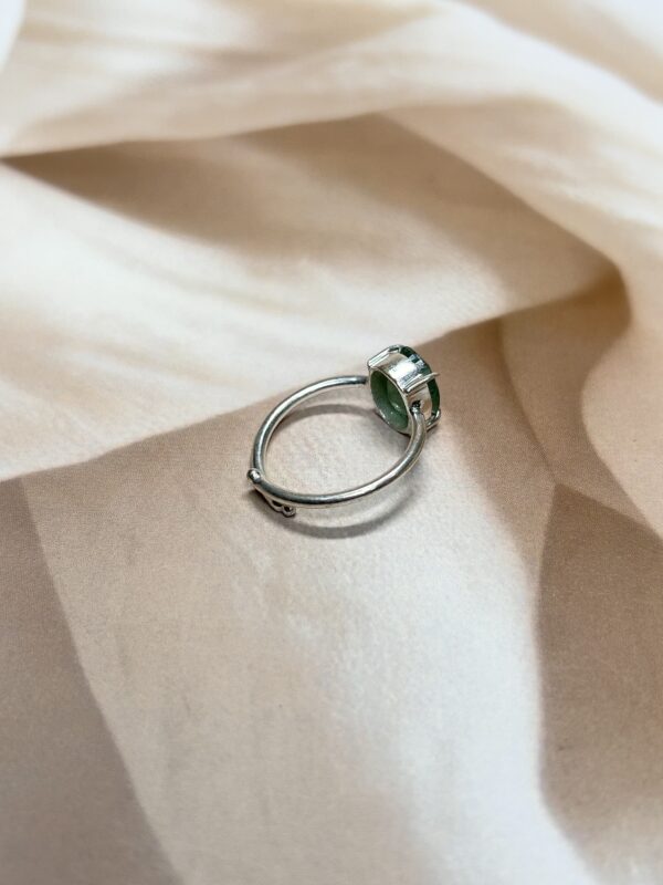 Green Strawberry Quartz Ring
