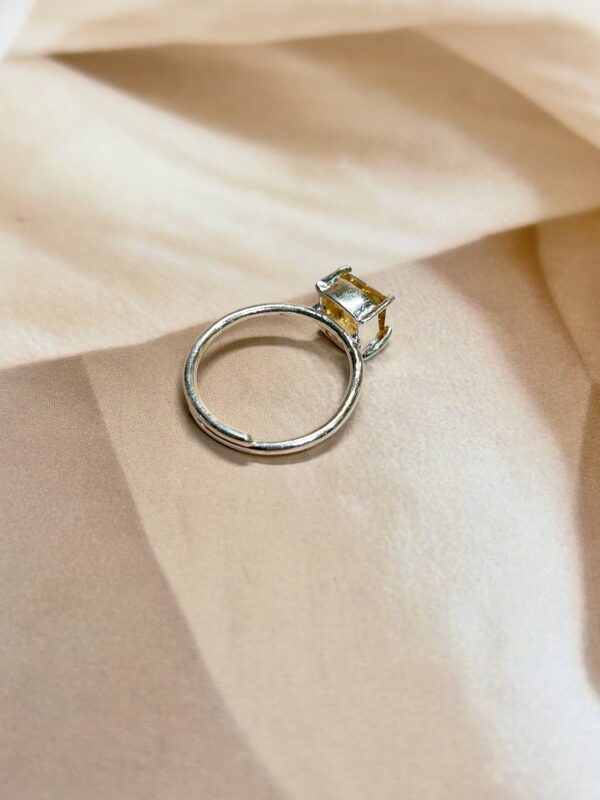 IMG_0567 Princess Cut Citrine Ring