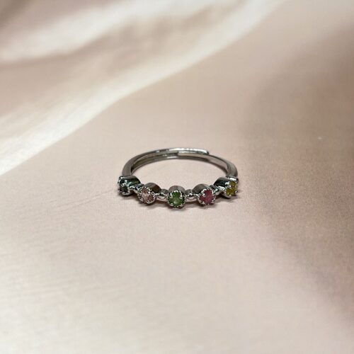 Watermelon Tourmaline Ring