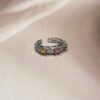 Tri - Watermelon Tourmaline Ring