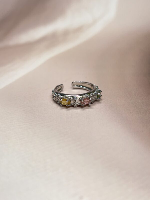 Tri - Watermelon Tourmaline Ring