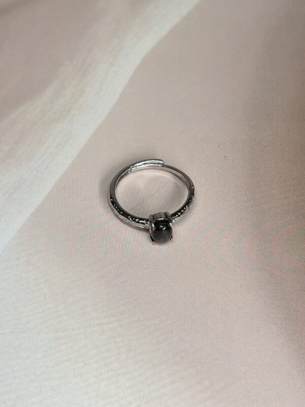 Black Hypersthene Ring
