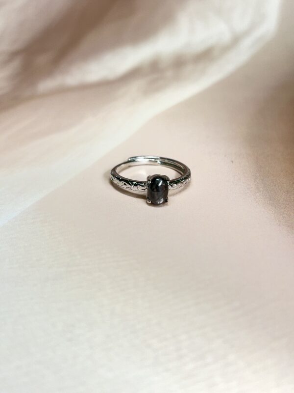 Black Hypersthene Ring