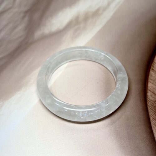 Exclusive Full Clear Quartz Bangle - 5.50 CM