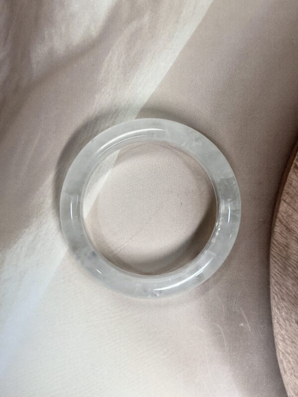 Exclusive Full Clear Quartz Bangle - 5.50 CM