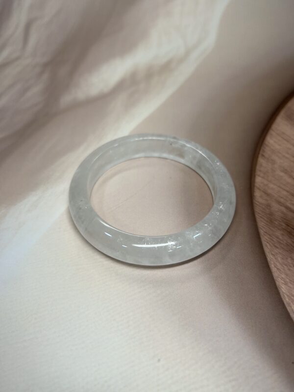 Exclusive Full Clear Quartz Bangle - 5.60 CM