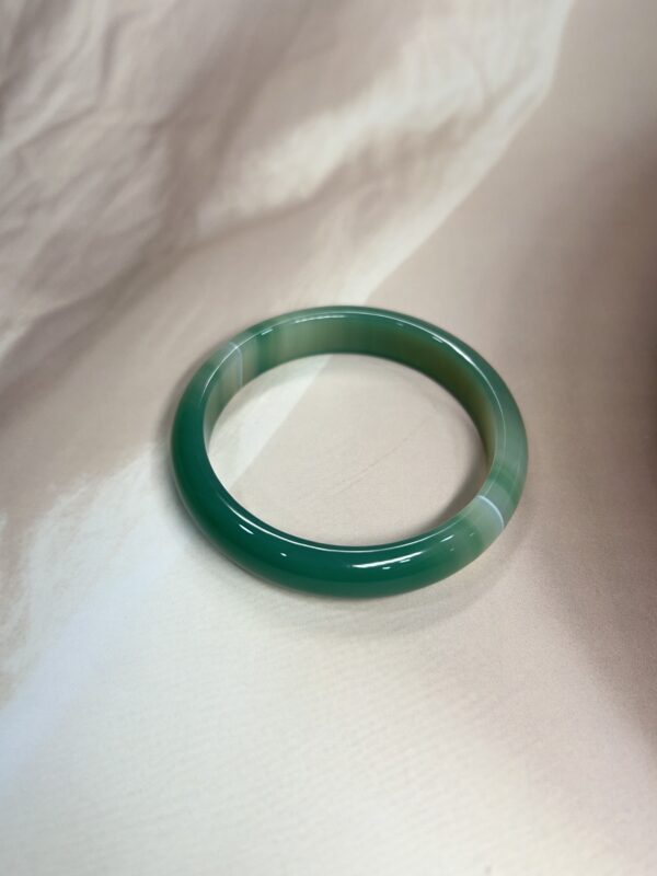 IMG_0808 Exclusive Full Green Onyx Bangle - 5.30 CM