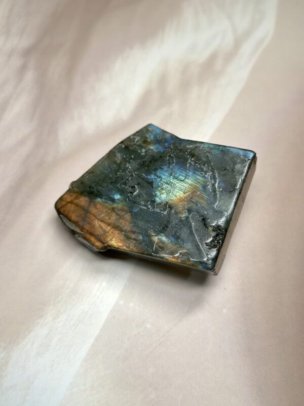 Labradorite Ganesh Ji carving 70 GM