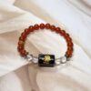 IMG_0845 Virgo Zodiac Bracelet 7.5 Inch | Carnelian + Clear Quartz