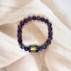 Aquarius Zodiac Bracelet 7.5 Inch | Amethyst + Lapis Lazuli