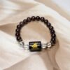 IMG_0868 Capricorn Zodiac Bracelet 7 Inch | Almandine Garnet + Clear Quartz