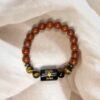 Aries Zodiac Bracelet 7 Inch | Red Jasper + Tiger Eye