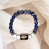 Libra Zodiac Bracelet 7 Inch | Lapis Lazuli + Howlite