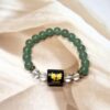 Gemini Zodiac Bracelet 7 Inch | Green Aventurine + Clear Quartz