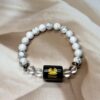 Cancer Zodiac Bracelet 7 Inch | Howlite + Clear Quartz
