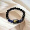 Sagittarius Zodiac Bracelet 7.5 Inch | Black Obsidian + Lapis Lazuli