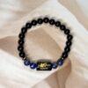 Sagittarius Zodiac Bracelet 7.5 Inch | Black Obsidian + Lapis Lazuli