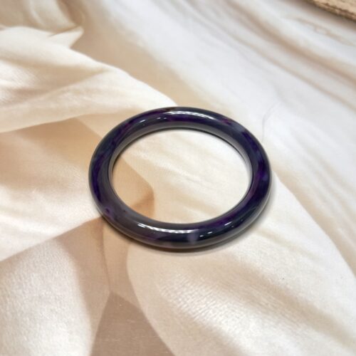 Exclusive Full Purple Onyx Bangle - 5.57 CM