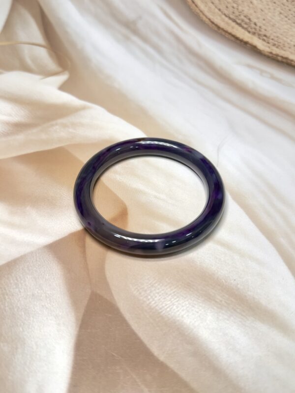 Exclusive Full Purple Onyx Bangle - 5.57 CM
