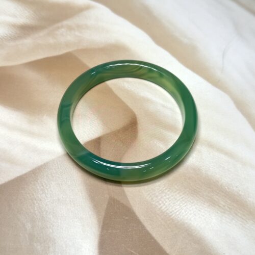 Exclusive Full Green Onyx Bangle - 5.65 CM