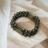 Pyrite Double Band + Zibu Charms Bracelet | 7 Inch | 8MM