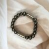 Pyrite Double Band + Zibu Charms Bracelet | 7 Inch | 8MM