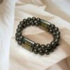 Pyrite Double Band + Zibu Charms Bracelet | 7.5 Inch | 8MM