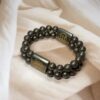 Pyrite Double Band + Zibu Charms Bracelet | 7.5 Inch | 8MM