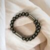 Pyrite Double Band + Zibu Charms Bracelet | 7.5 Inch | 8MM