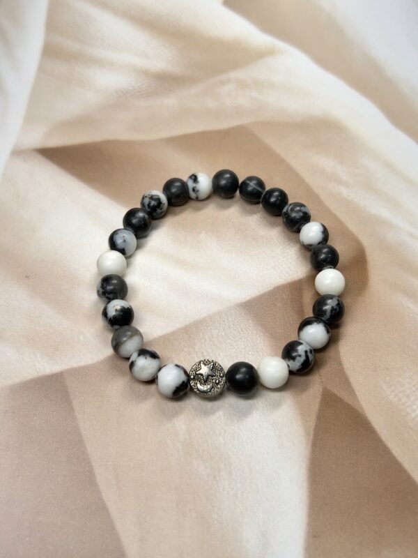 Zebra Jasper Bracelet | 7.5 Inch | 8MM