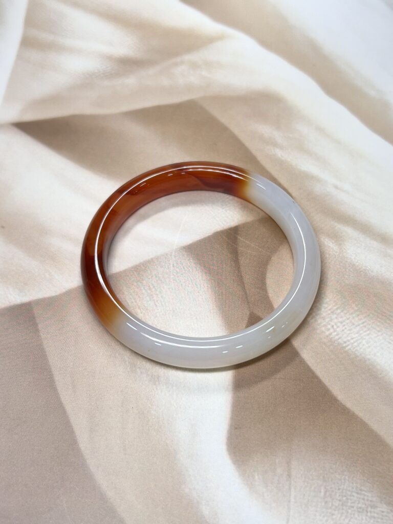 Exclusive Red Onyx Split Bangle - 5.75 CM